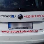 Polep vozidla autoškoly