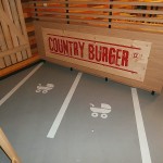 Interiérový polep Country Burger, Brno