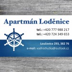 Návrh vizitky Apartmán Loděnice