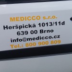 Reklamní polep auta Brno - Medicco